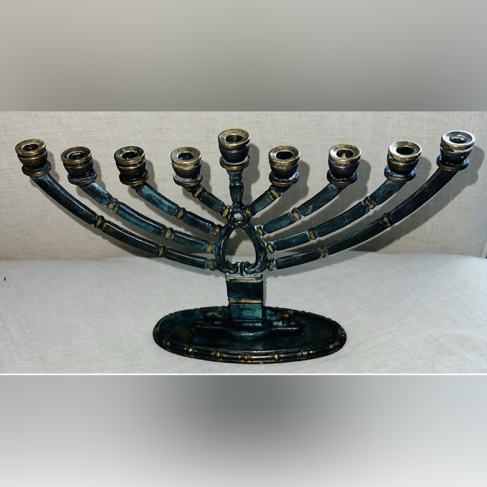 Vintage Brass Menorah Preloved